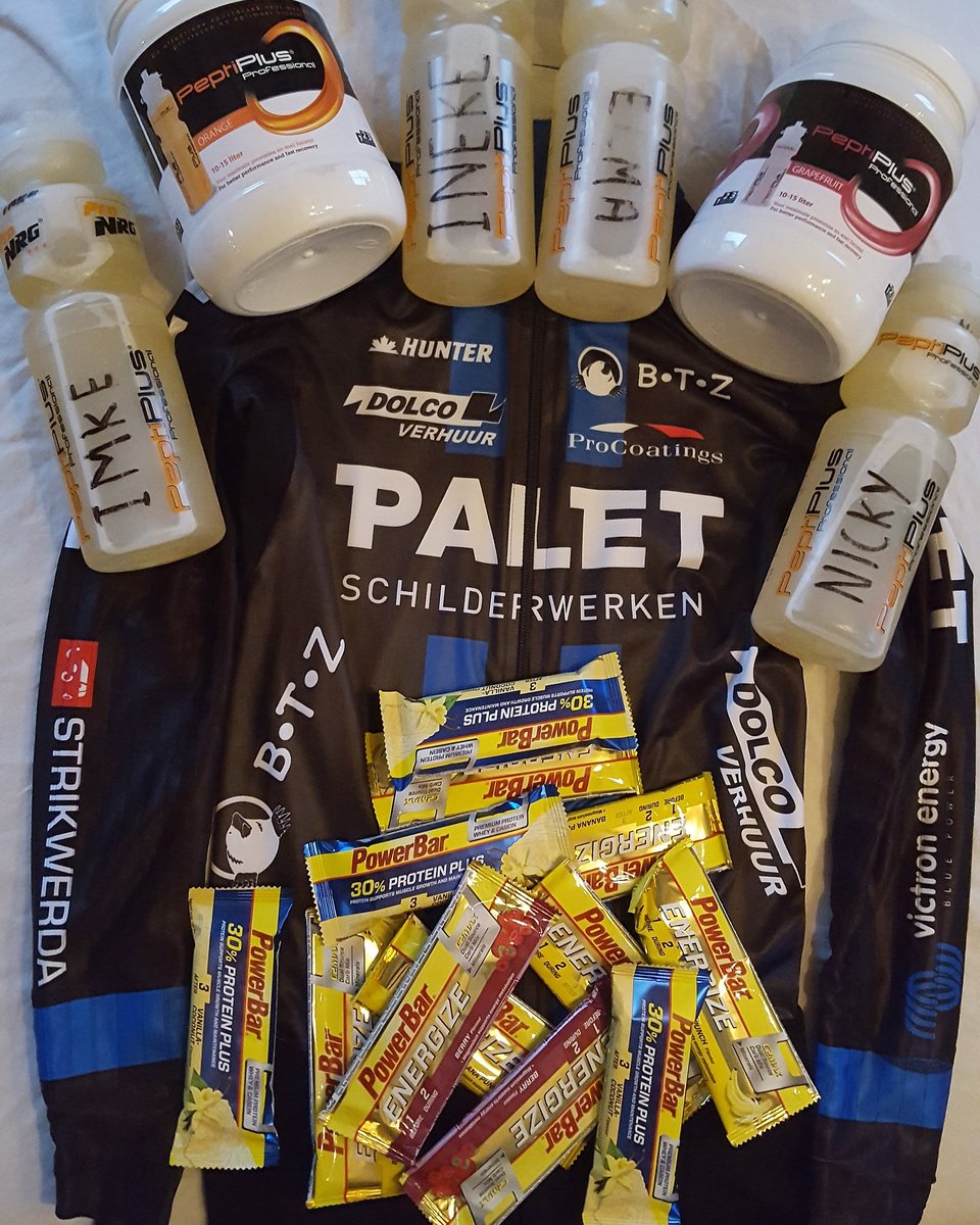 #kpn4daagse betekent ook goede voeding, dankzij supplier <a href="/PowerBarNL/">PowerBarNL</a> kunnen we er de komende 4 dagen tegen aan #marathonschaatsen #teampalet