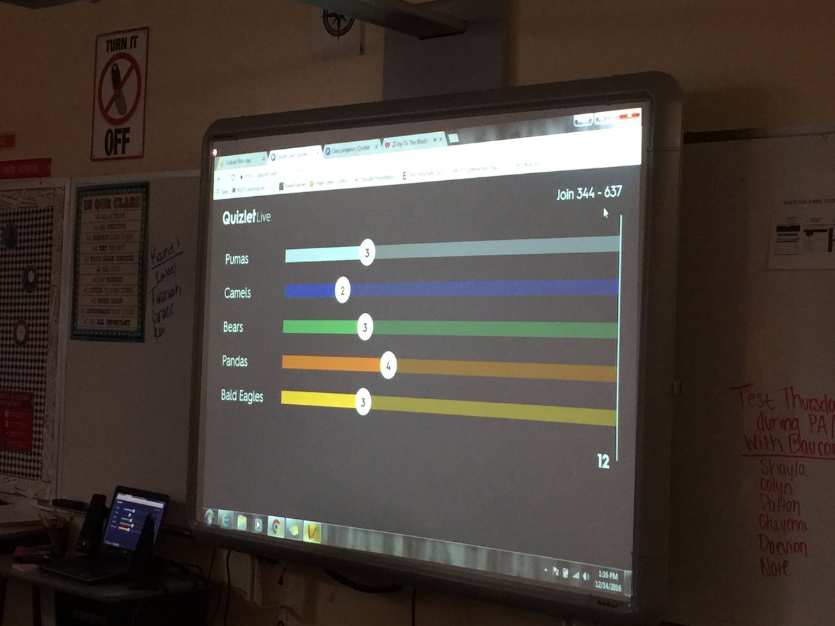 ktmitchell1026's tweet photo. @quizlet this teacher was rocking out Quizlet Live! Her students had the most fun reviewing for a SS test! #piratessupport https://t.co/taAvExQo1f