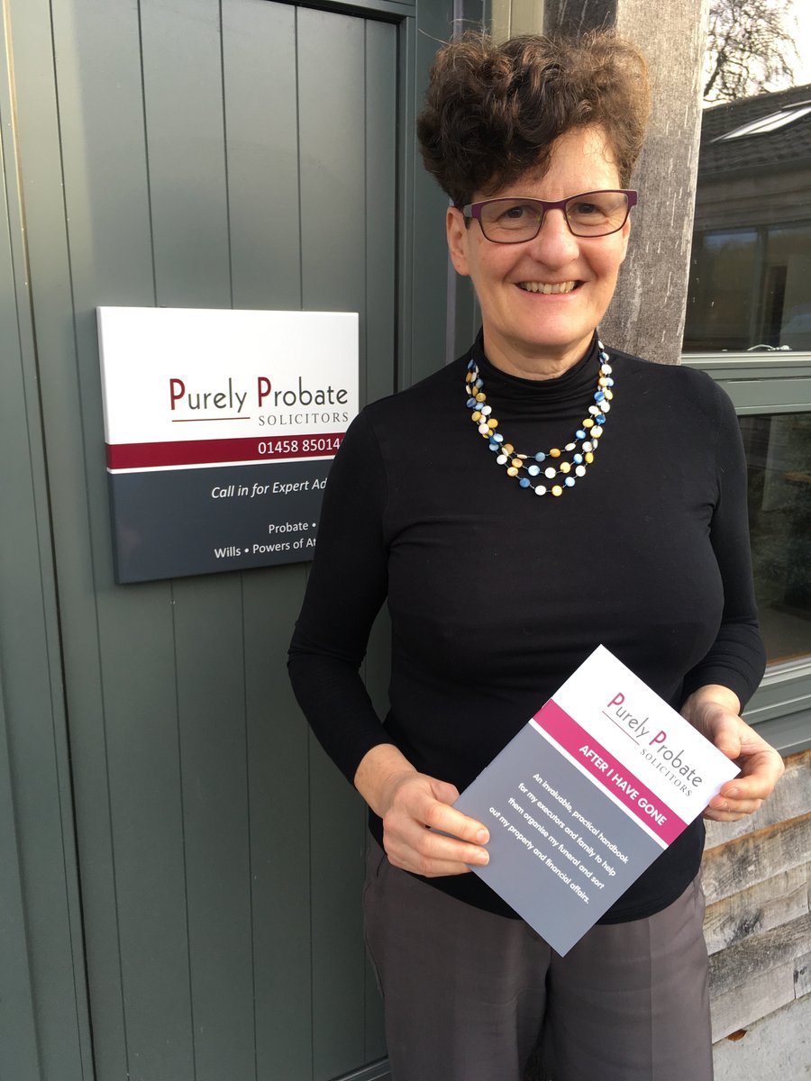 Judith Derbyshire of Purely Probate Solicitors has released her 1st book called AFTER I HAVE GONE to assist when someone loses a loved one