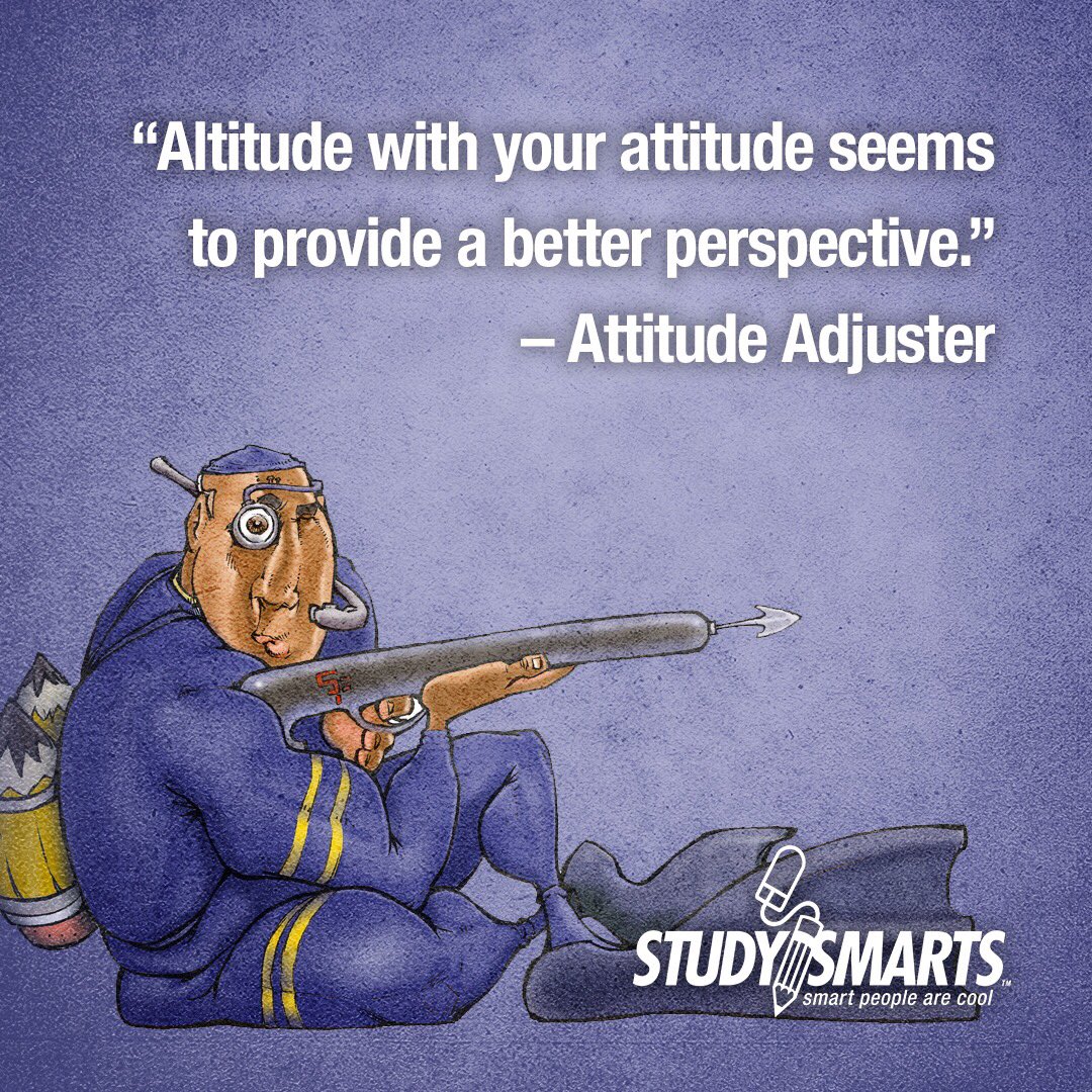 StudySmarts's tweet image. Altitude with your attitude seems to provide better perspective. #attitude #studysmarts