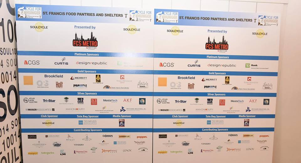 CycleForHunger's tweet image. A glimpse at all of our sponsors who not only made #SpinForHunger 2016 a success, but possible! Album: bit.ly/SFHalbum2016 🚲✨ #TBT