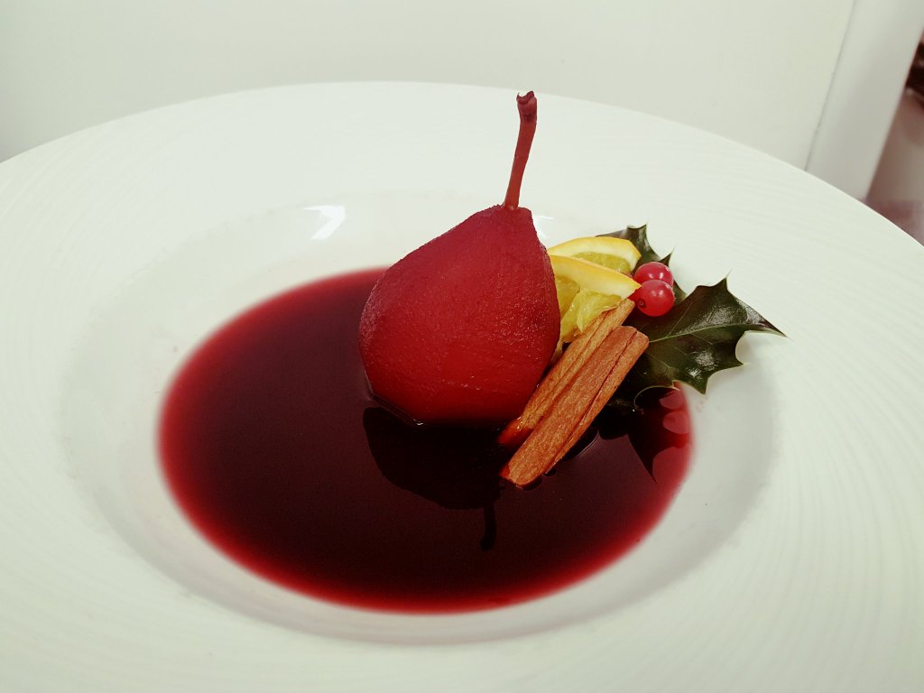 Poached pear in mulled wine Christmas <a href="/ConynghamArms/">Conyngham Arms Hotel</a> @TheKitchenVixe1 <a href="/CorriganSays/">corrigan</a> <a href="/gautamnitin/">Nitin Gautam</a> <a href="/dercobrien/">David O Brien</a> <a href="/TheWholeHoggs/">The Whole Hoggs</a> <a href="/meathtourism/">MeathTourism</a>