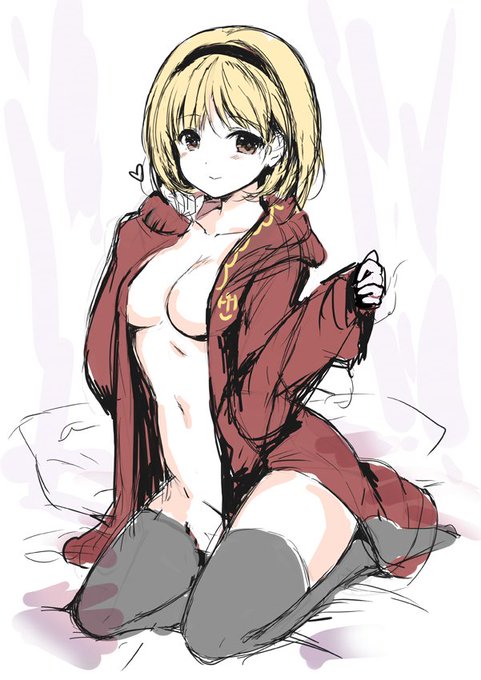 冬コミ会場限定特典の彼シャツジータちゃんです、今からペン入れしまーす( ˘ω˘)
※パージタ #C91 