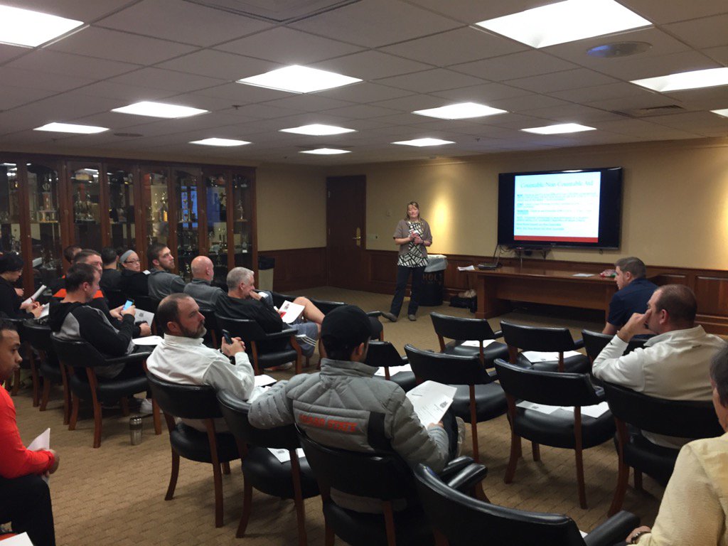 Director of Scholarships on point at coaches rules ed this morning.