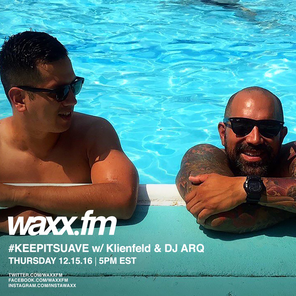 waxxfm's tweet photo. #KEEPITSUAVE TODAY at 5pm with @SuaveHausNYC and your hosts @Klienfeld & @DJARQ on https://t.co/uFNaLqglOK https://t.co/7US2yiMxEq