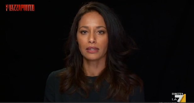 PiazzapulitaLA7's tweet photo. Chi tace oggi porterà addosso la vergogna e la responsabilità morale del genocidio di #Aleppo.
@rulajebreal 
#Piazzapulita https://t.co/bfaACwYHbG