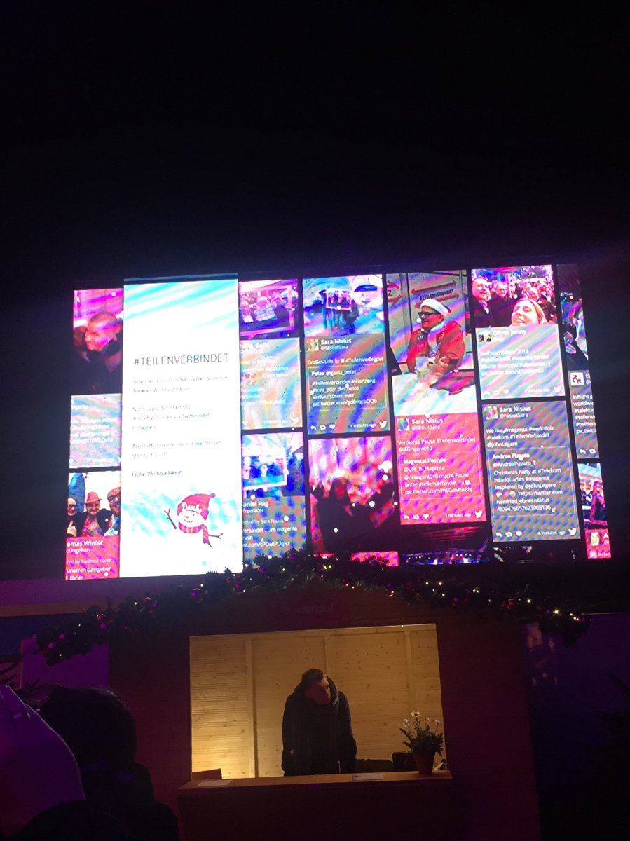 oje's tweet image. #telekomwall #TeilenVerbindet #rekursion #weihnachtsfeier2016 #altesteam