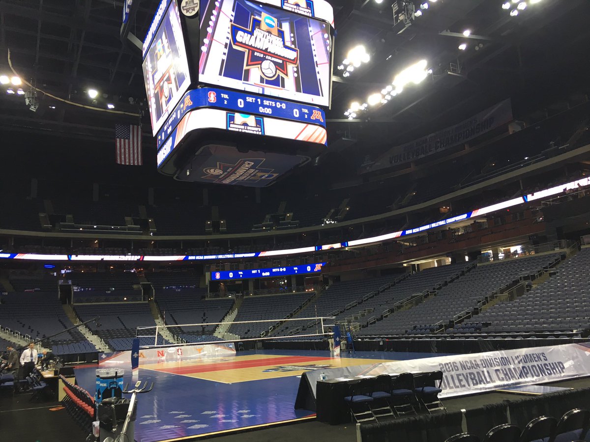 JeremyLeifel's tweet photo. Almost time! @NCAAVolleyball @Huskervball @StanfordWVB @TexasVolleyball @GopherVBall @Columbus_Sports #cbusdoesvb https://t.co/IsX9QQtOEG