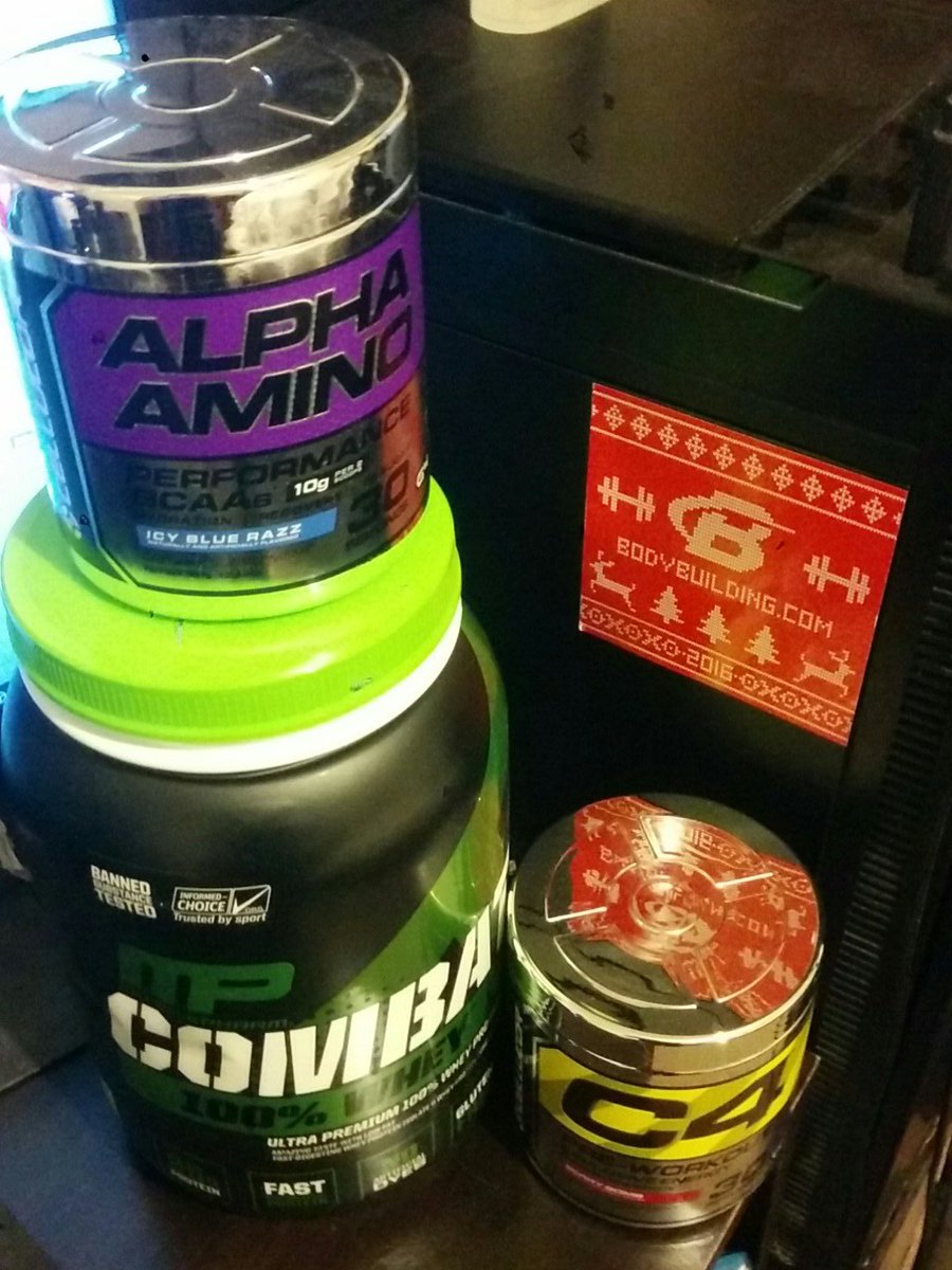 Golgothus's tweet photo. @Golgothus so I was looking for something to do and my supplements from @Bodybuildingcom came in! I'll be streaming at 7 CST 👌 #bbcomsticker https://t.co/wu5t04B7QA