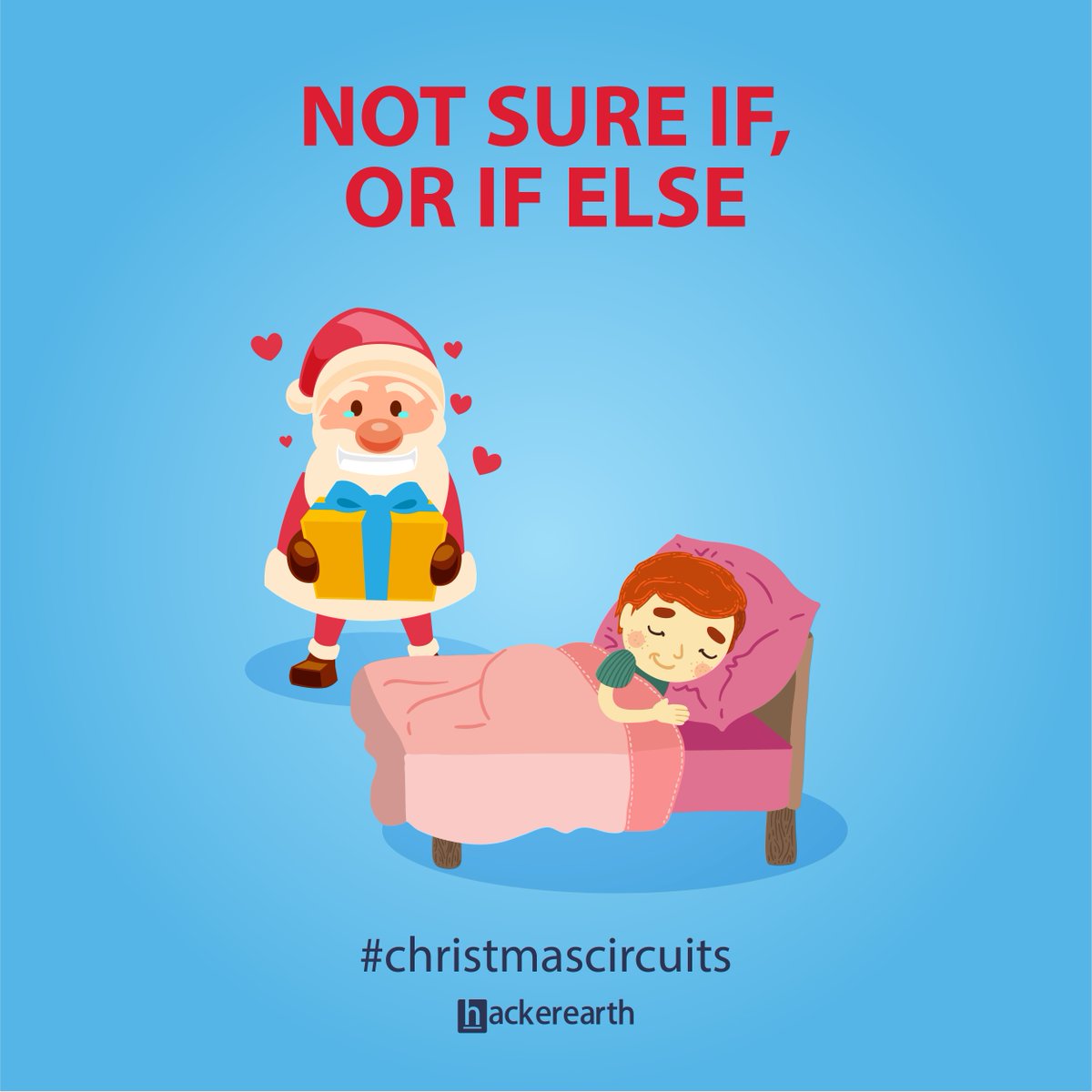 HackerEarth's tweet image. Help Santa deliver #gifts this #christmas. Register Now for #ChristmasCircuits -&amp;gt;hck.re/chiristmascirc…