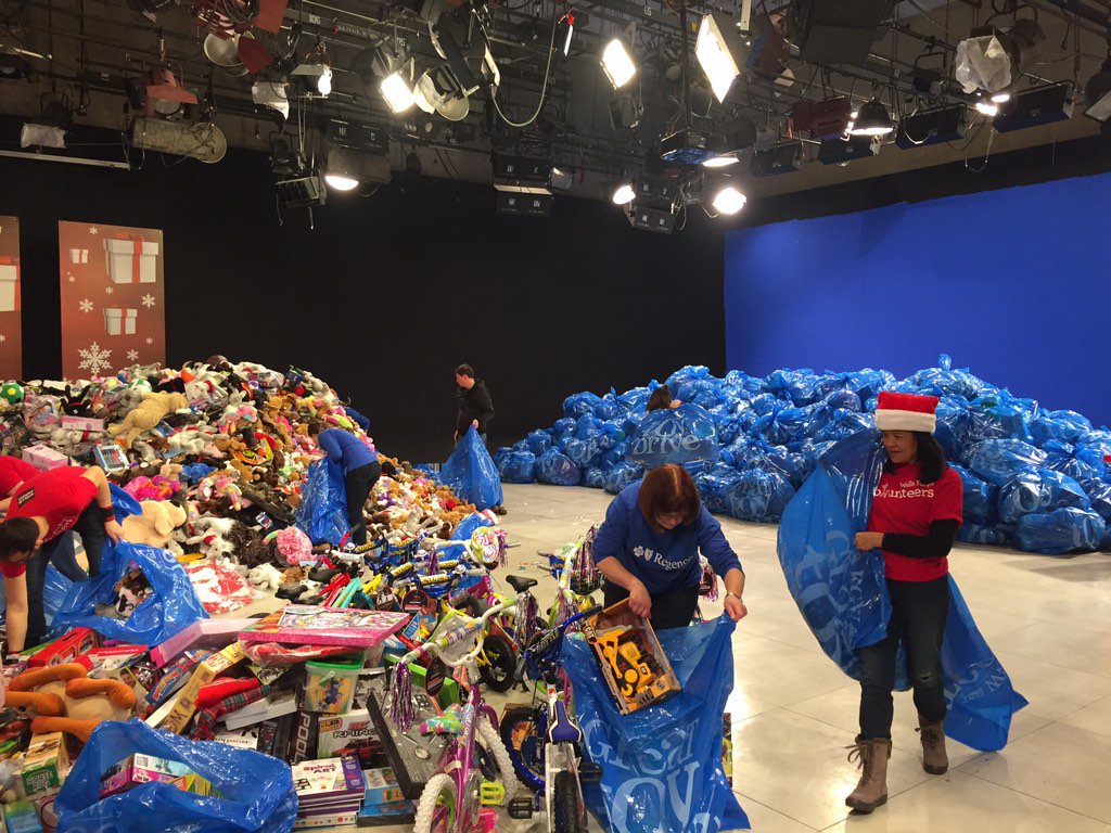 The toy box is bagged up and we are ready for more toy donations to come in after the roads clear up! #GreatToyDrive