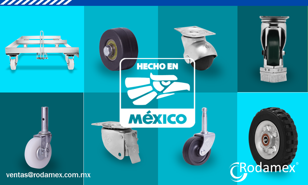 RodamexMx's tweet photo. Ruedas y rodajas hechas en México #Rodamex #SolucionesEnMovimiento https://t.co/BXzmp9d1Ag