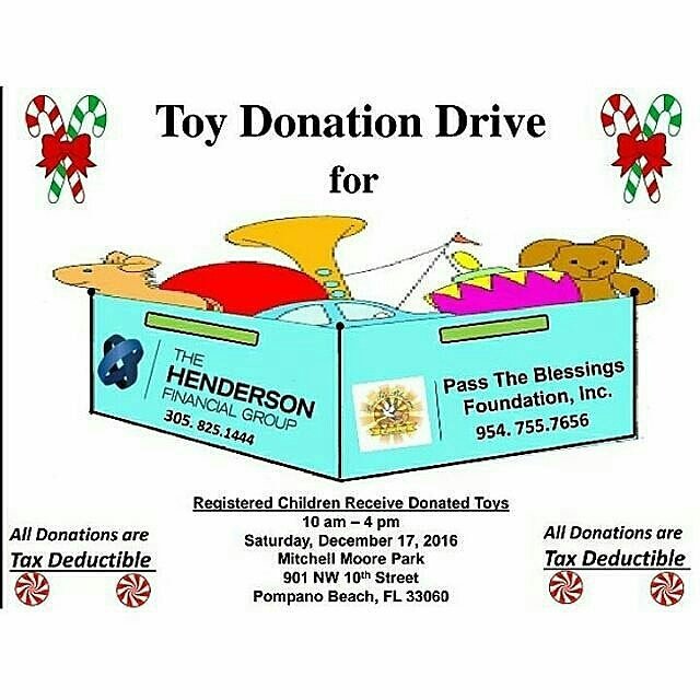 passtheblessin1's tweet photo. #ToyDrive Pass the Blessings Foundations Inc 20th Annual Toy Drive on December 17th from 10am to 4pm at Mitchell Moore Park 901 NW 10th st https://t.co/B35ZBTIxin