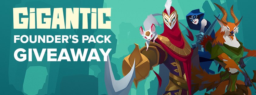 We're giving away 5 Gigantic Founder's Packs to US/Canada residents: gamepedia.com/sweeps/giganti…

You could win heroes &amp; limited edition skins!