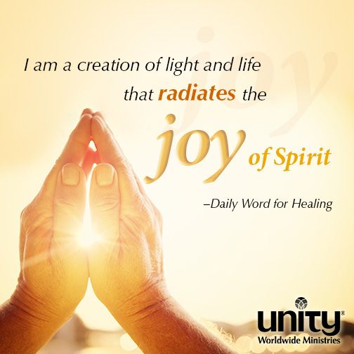 unitybeaverton's tweet photo. You are a creation of light and life that radiate the joy of spirit. https://t.co/1vXueWT4lq