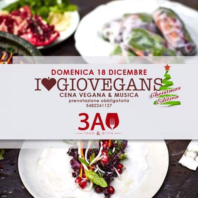 Domenica 18 Dicembre cena Natalizia di Giovegans al 3A di Modena!!! Vi aspettiamo !!!