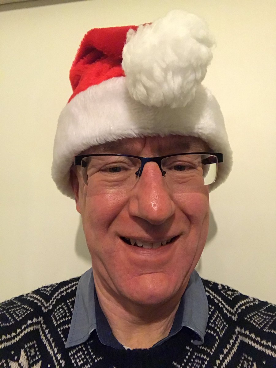 SteveIs50's tweet photo. Christmas jumper and Santa hat. Time for Lancashire Sings Christmas!! #LSC2016 https://t.co/MWvbbIP3oS