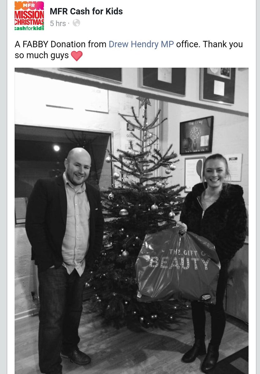 It was a pleasure to donate to the @MFRCashforKids #missionchristmas appeal. Such a worthwhile cause right on our doorstep