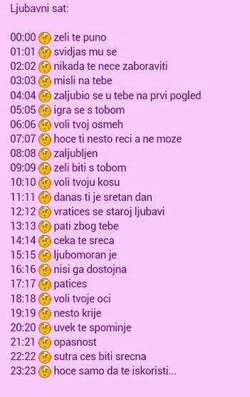 Sat značenje ljubavni Ljubavni sat