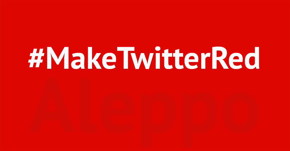 BuntesDresden's tweet photo. MAKE TWITTER RED FOR ALEPPO
#Aleppo_perish
#Aleppo_burning
#Aleppo
#MakeTwitterRed https://t.co/WDrmtBHrwV