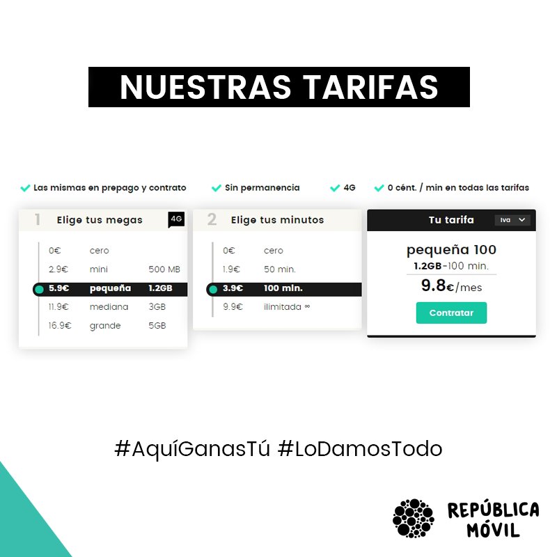 StuviaES's tweet photo. Si estás pensando en cambiarte de compañía de móvil pregúntame por REPÚBLICA MÓVIL por Mensaje Directo!! https://t.co/vzlkcEN3YC