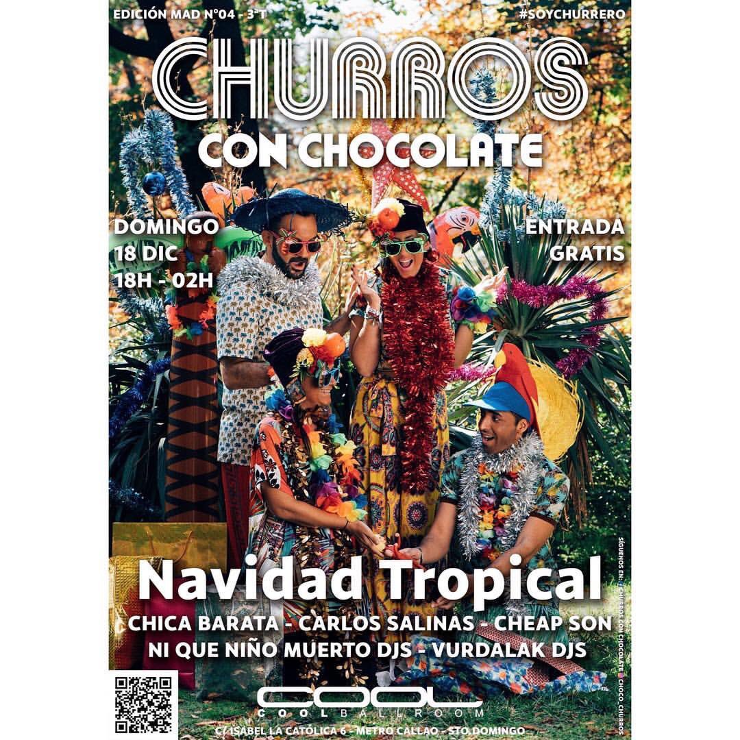 NQNMdjs's tweet photo. @EmbajadaChurro a toper de @choco_churros ❄️🌴
A calentar la #NavidadTropical 😚👌🏻 el Domingo 18 en #salacool 👯✨👯❄️🌴❄️🌴 https://t.co/wZOvPksdQm
