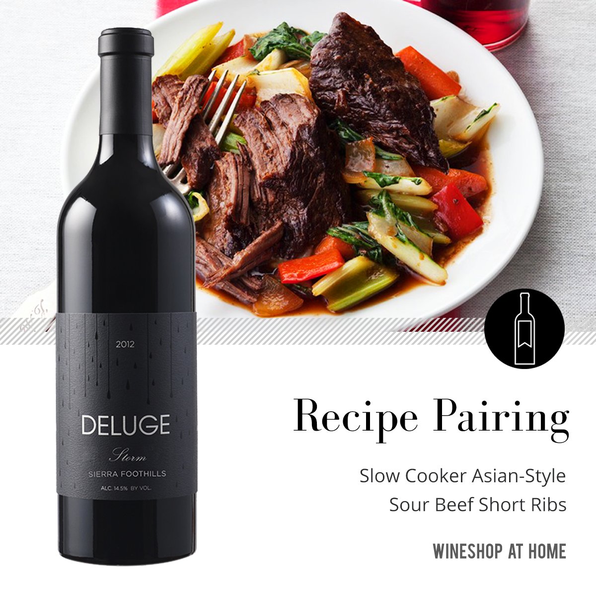 DPitre's tweet photo. This recipe's complex flavors pair perfectly with the mature Deluge 2012 Storm #wine. https://t.co/LEj3tZqLb3 https://t.co/w5tuKipZtm