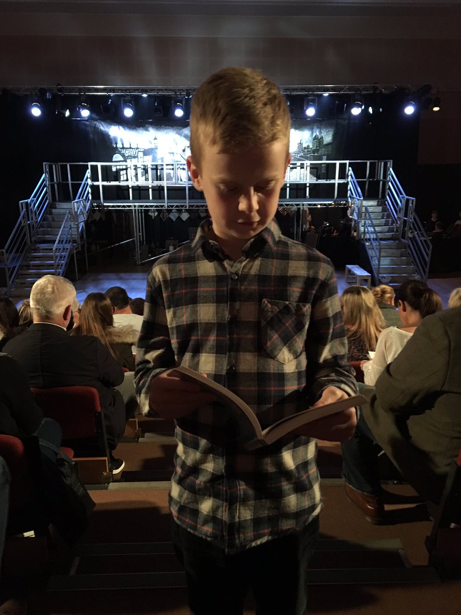 heather53explo2's tweet photo. Oliver reading waiting for 'Oliver' the musical at Kirk Hallam Academy. #ladywoodKH #ladywoodKH https://t.co/tzYCjWsX9R