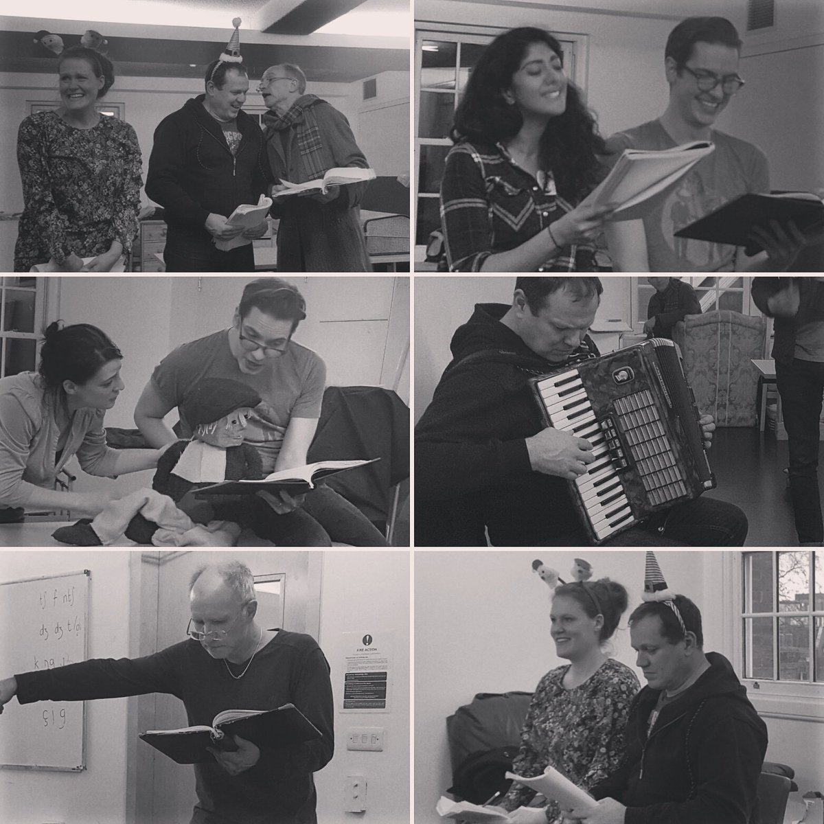 Great final day before our first reading tomorrow! Come and join us 7.30pm @BroadwayLGC for some festive spirit!