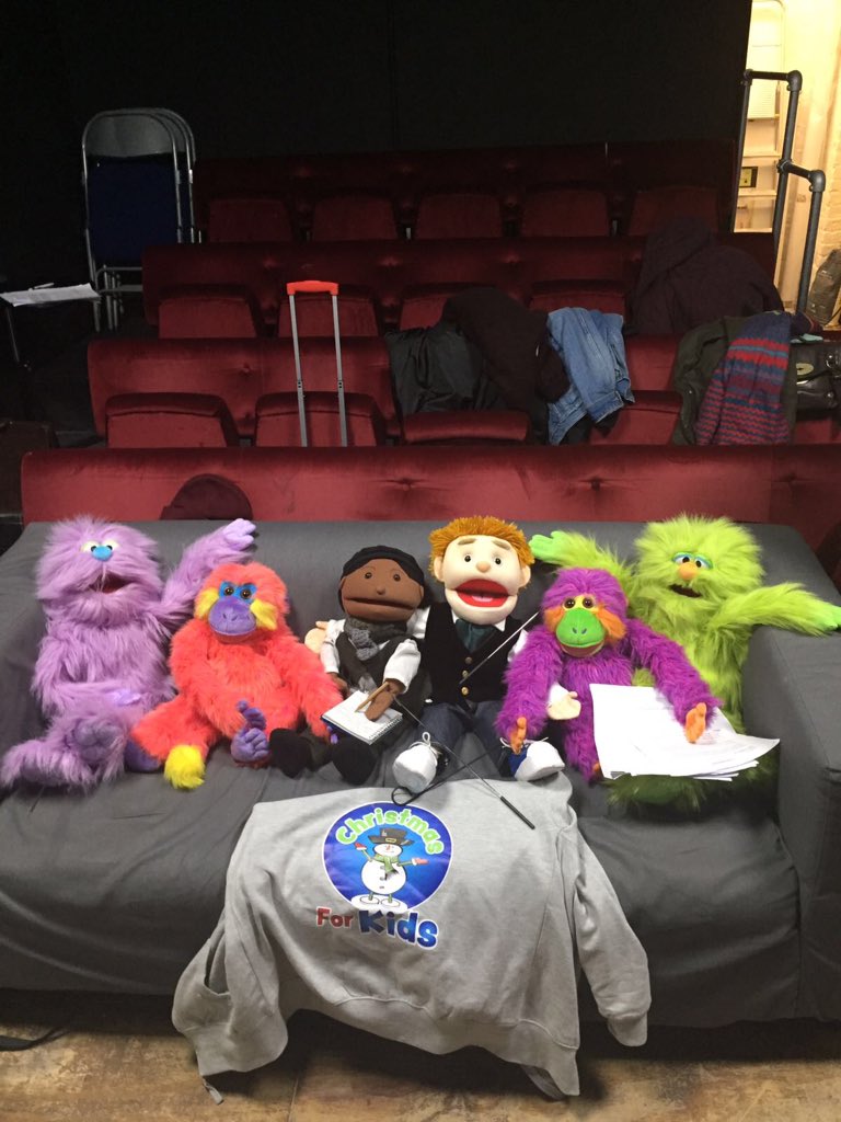 xmasforkids's tweet image. BLOG!!! Read about our Rehearsal Antics here sueappleby1.wordpress.com #puppetpower #C4K2016