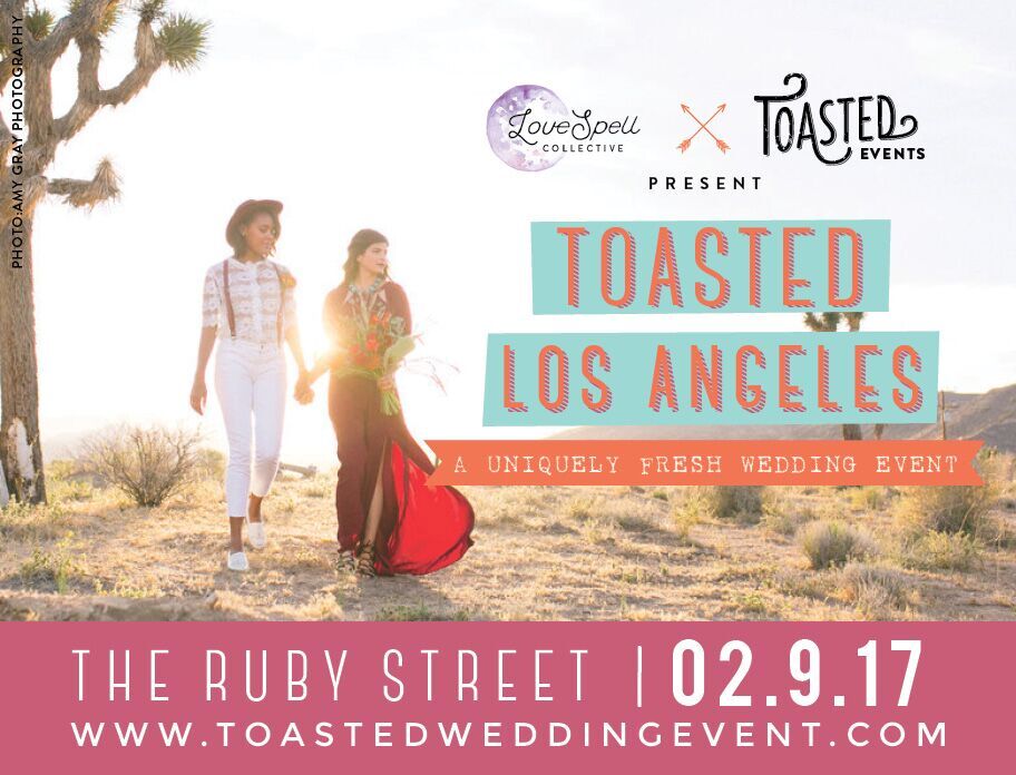 ToastedWedEvent's tweet image. The coolest #wedding fair in LA is Feb 9 at The Ruby Street w/ LoveSpell Collective. Vendor apps and tics available now. #highlandpark