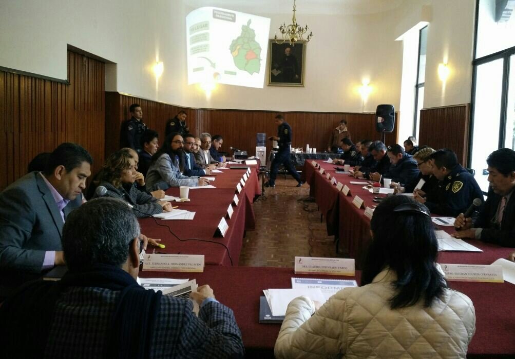 Gabinete delegacional en <a href="/TlalpanCDMX/">Tlalpan CDMX</a>  encabezado por <a href="/Claudiashein/">Claudia Sheinbaum Pardo</a>, <a href="/SSP_CDMX/">@SSP_CDMX</a> y @PGJDF_CDMX.