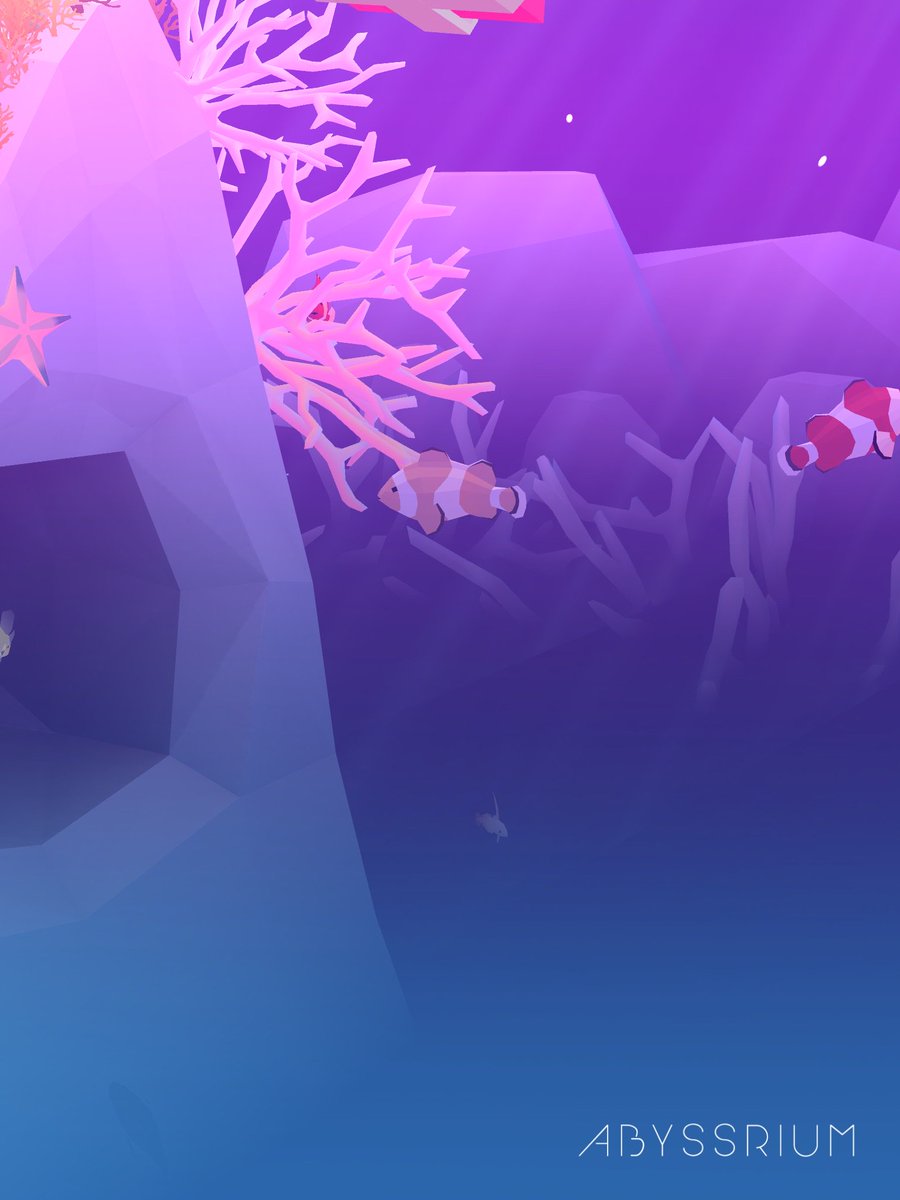 Owlseys's tweet photo. My Percula Clownfish:) 
#abyssrium
Download: https://t.co/FywfpsuKh6 https://t.co/L1UzHzblGn