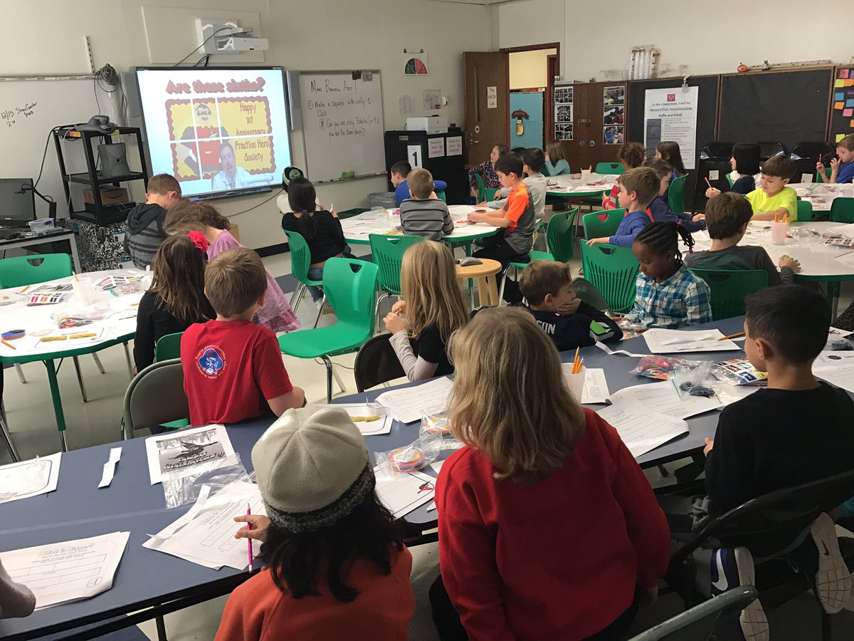 NSFairport's tweet photo. Another opportunity for our third graders to help #FractionHero save the world! #MerloHarris #Carlo #NSHeroes https://t.co/P5pJ7MBhK3