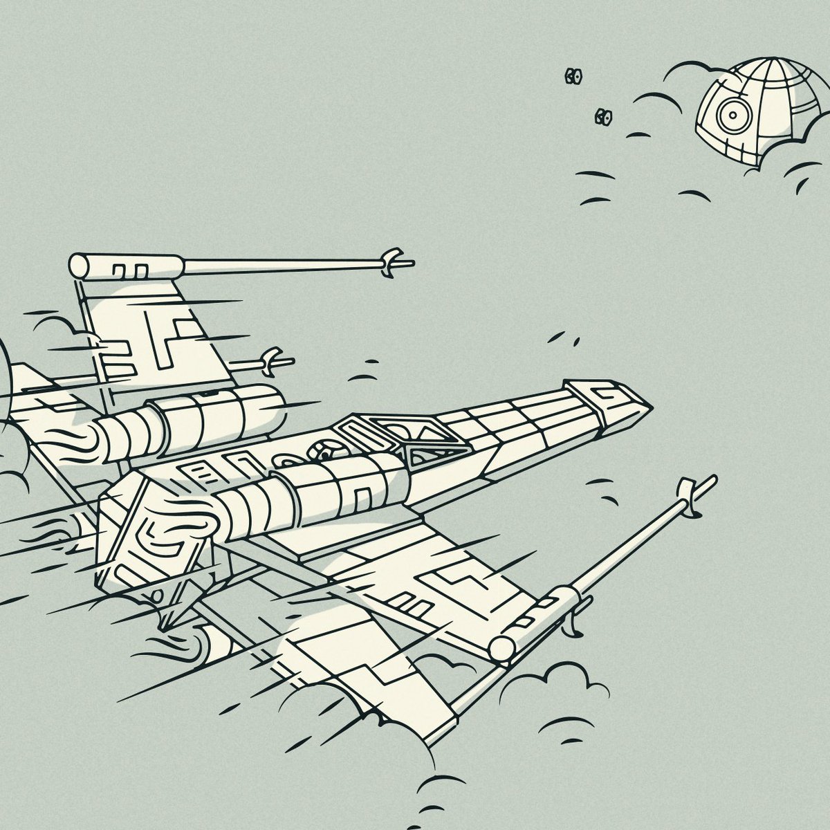 airtype's tweet photo. Been very excited about this film for a very long time… #RogueOne screenings start tonight! https://t.co/xCIFuLhQwU #StarWars #XWing #design https://t.co/UoWVwzmWtR