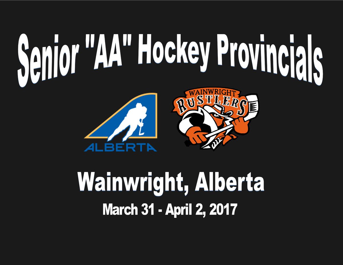 WWRustlers's tweet image. #Rustlers are proud to be named Host of the 2017 @HockeyAlberta Senior Men&apos;s &quot;AA&quot; Provincial Championship! #SaskAlta