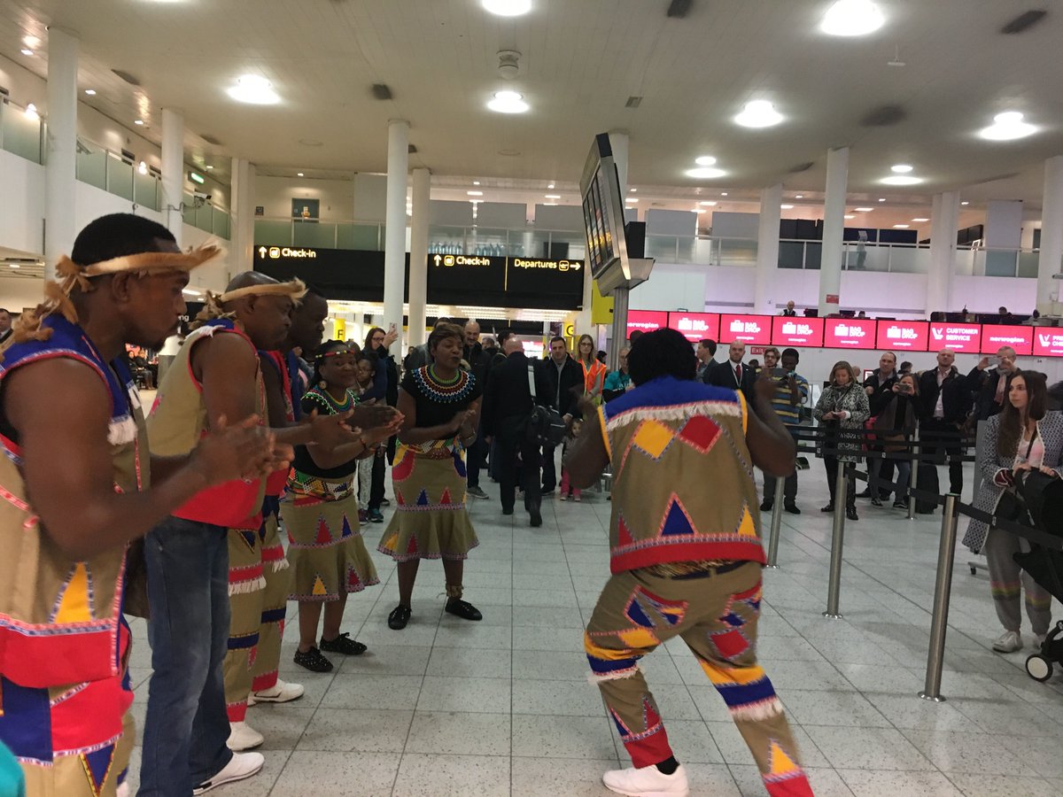 TCAirlinesUK's tweet photo. Our inaugural Gatwick > Cape Town flight is off ✈️ 🇿🇦 #TCAtoCapeTown https://t.co/GqlpKVi3jf