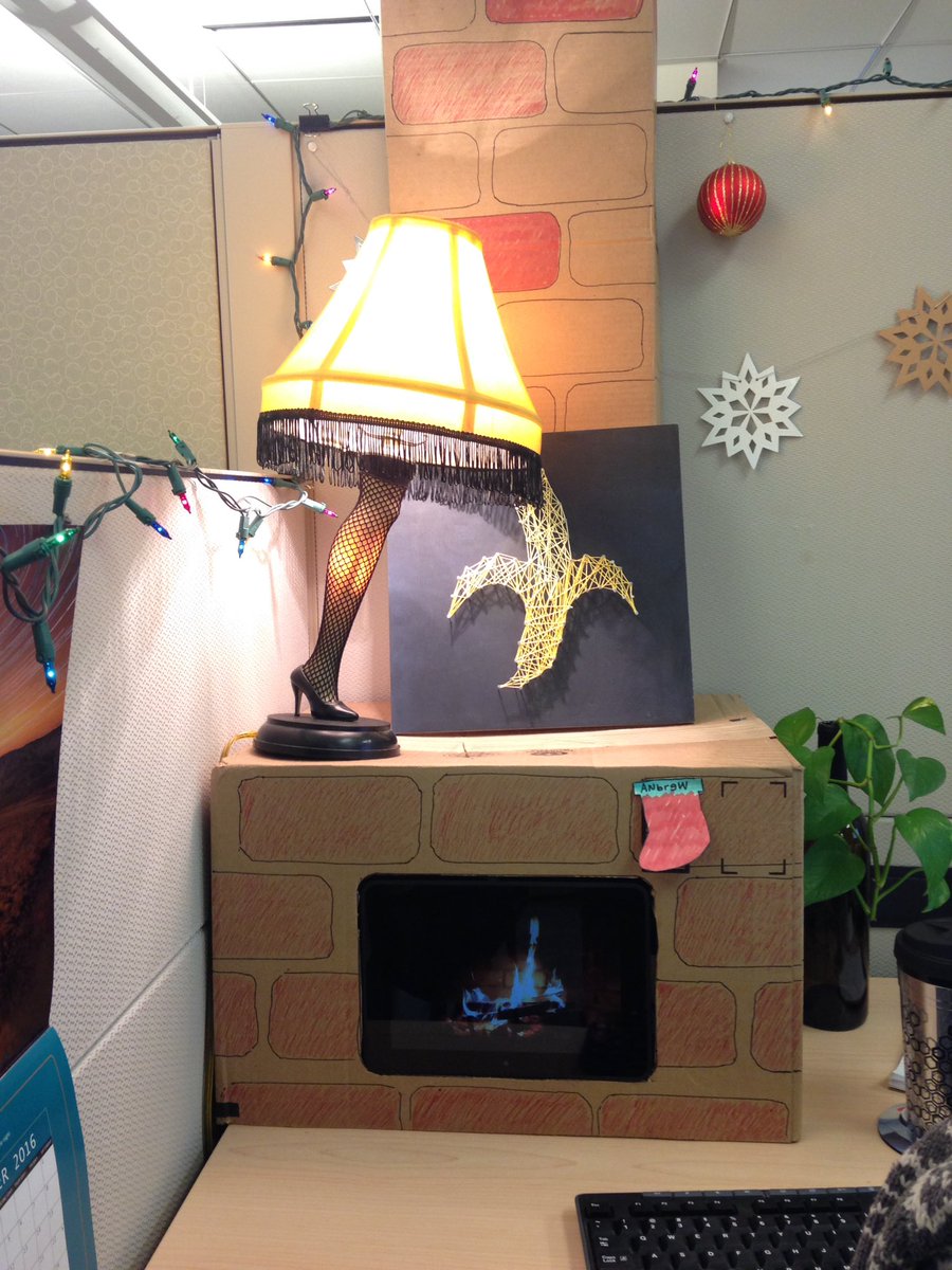 IronSpiron's tweet photo. A "major award" has been displayed atop a cozy fireplace in the @Billtrust HQ #LifeAtBilltrust #ChristmasStory https://t.co/KMILLKTyFD