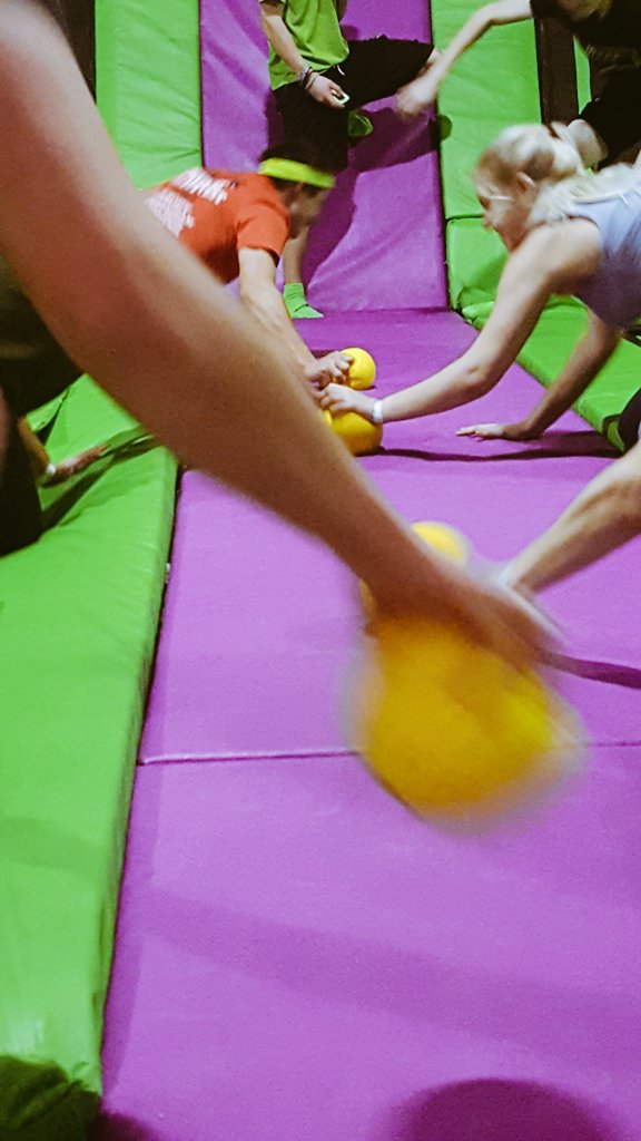 pleasegouk's tweet photo. Final heat of @JumptasticUK #dodgeball tournament #fuel2thefinish! https://t.co/Zu2gaWfsHk