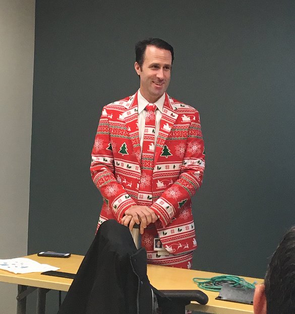 We had a great turn out at the December #ciscopartnerbreakfast this morning! In case you missed it, <a href="/CJStorie/">CJ Storie</a> was dressed to impress!