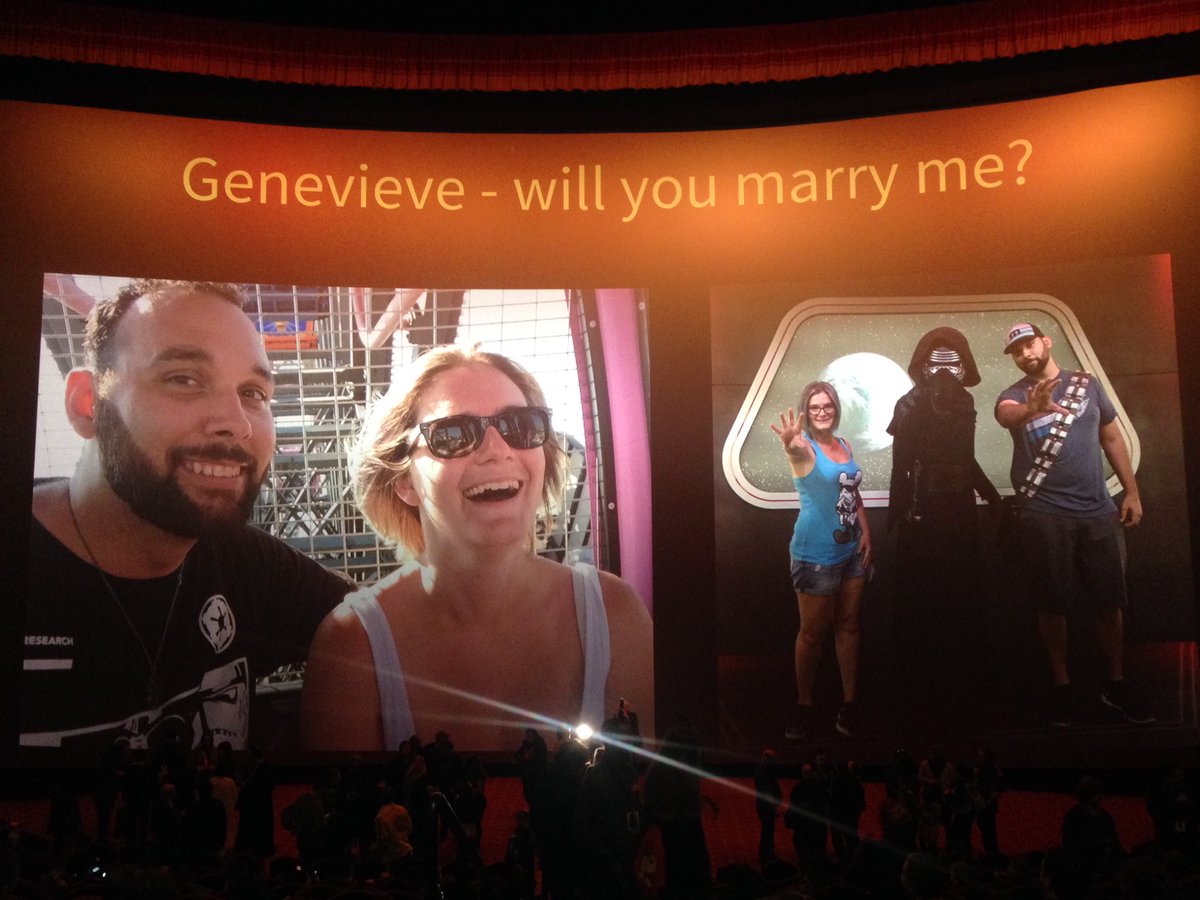 p4ulmcque's tweet image. Darth Vader was the ring bearer. She said YES! @LiningUpNet @ChineseTheatres #RogueLine #RogueOne