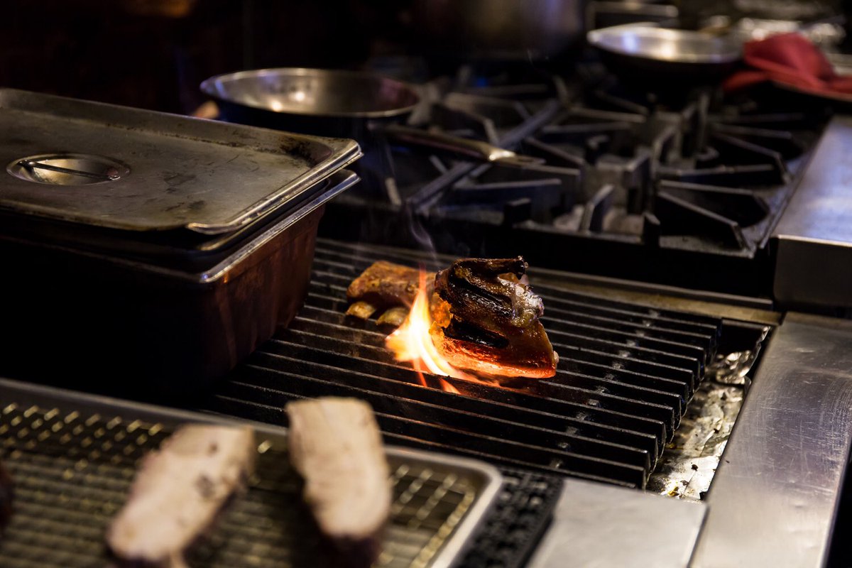 Fire's on, we'll be open tonight for dinner.
