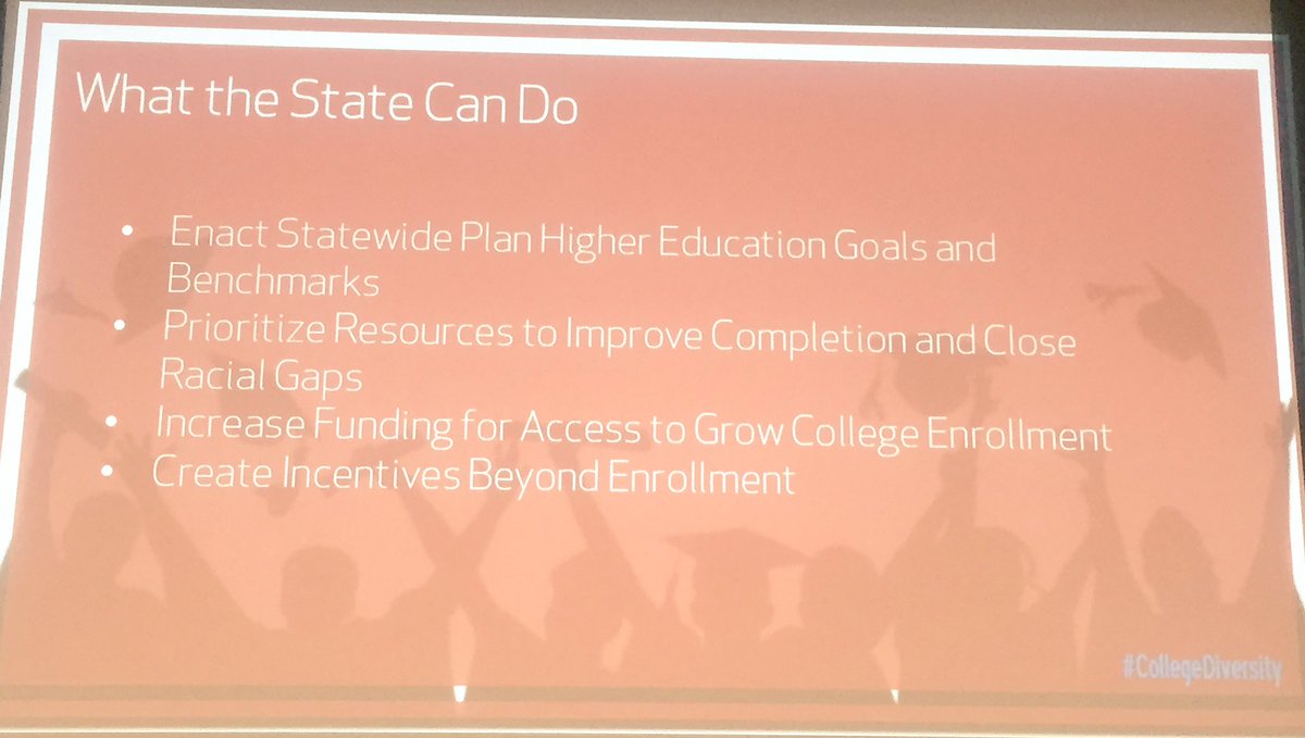 CollegeOpp's tweet photo. @MSCollegeOpp shares what #CA can do to increase #collegediversity https://t.co/IGYYT5Je0C