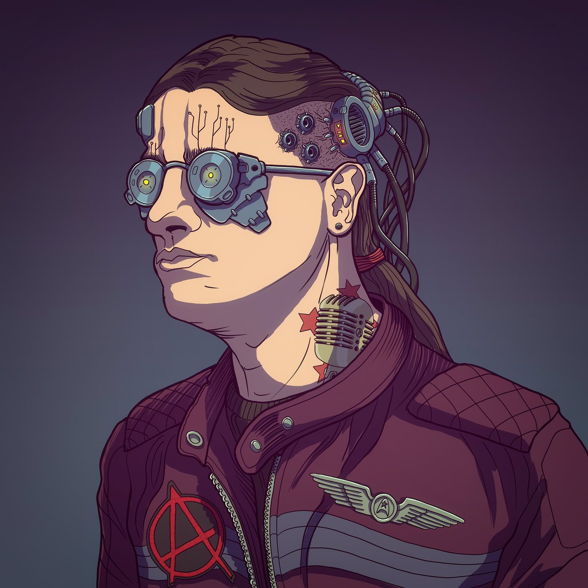 LayoutInk's tweet photo. former punk rock singer, taxi driver and starcrooks pilot now.#comics #makingcomics #indiecomics #draw #cyberpunk #sequentialart #starcrooks https://t.co/NdNp63bKew