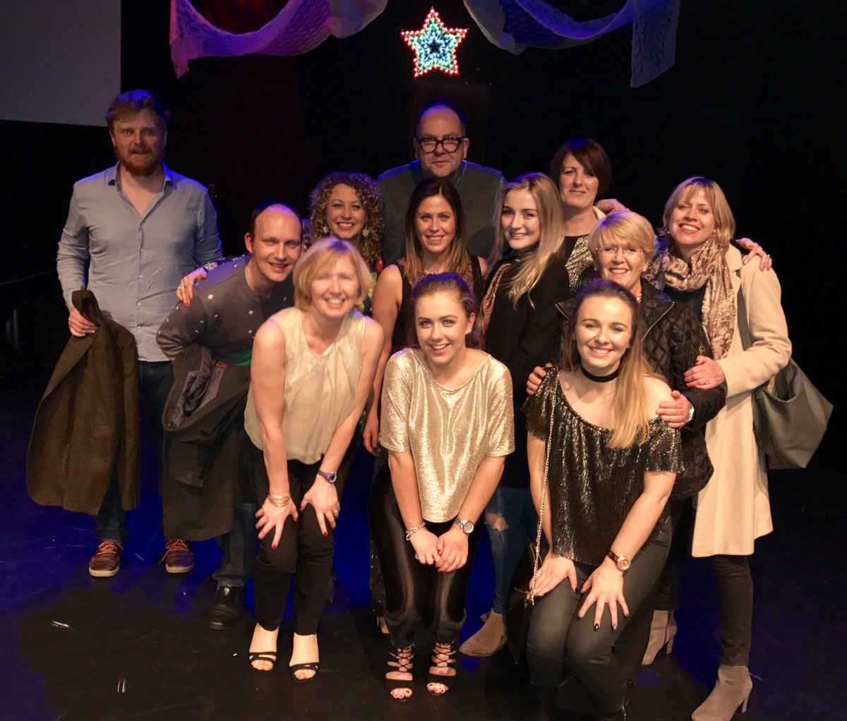 TimTendo's tweet photo. An amazing @UlsterResInnov &amp; @c_tric Christmas night out at The Pony Panto at @theMACLive #ponypanto https://t.co/uYFHCA2MQQ