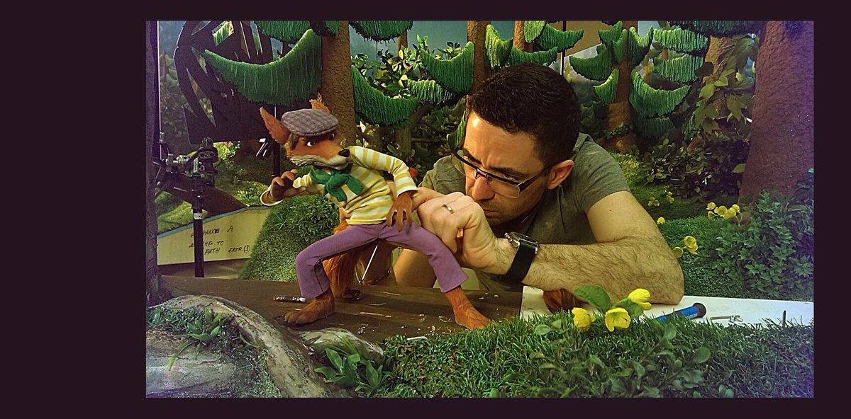 Magien i #stopmotion. Nå er det bare noen få dager til vi slipper løs dyrene i #Hakkebakkeskogen...