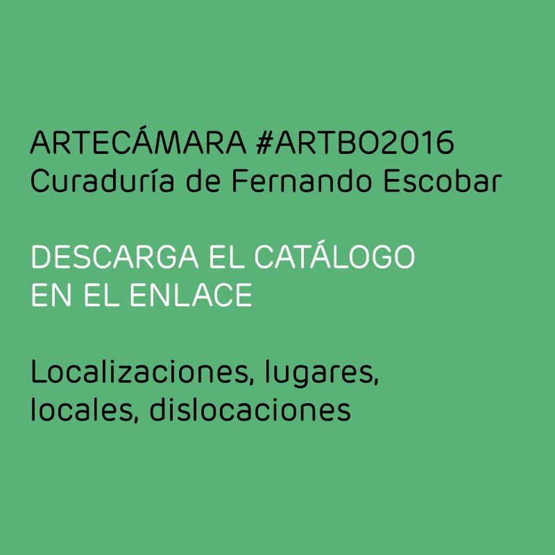 programaARTBO's tweet photo. Artecámara #ARTBO2016. https://t.co/S3WIv0MPmu https://t.co/BXLgWwZuun