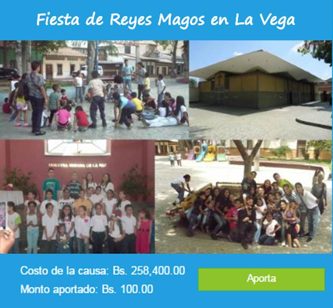 #EntreTodos con un pequeño aporte hagamos realidad la fiesta de Reyes Magos en La Vega aquí ˃˃ ow.ly/AYP9307aTaH #NuevaCausa #DarEsDar