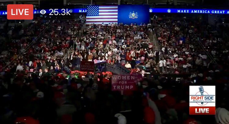 DanScavino's tweet photo. Join #PEOTUS Trump & #VPEOTUS Pence LIVE from Hershey, PA! #MAGA #ThankYouTour2016
@realDonaldTrump Facebook:
https://t.co/OCG197TMvF https://t.co/fPVlqX5SQq