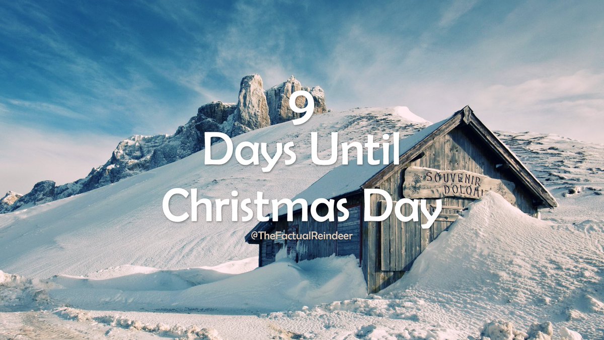 ChristmasFactsC's tweet photo. 9 days until #christmas 

#ChristmasCountdown https://t.co/M7V3jkAxYa